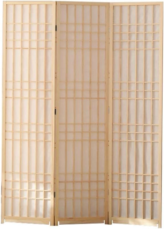 【美品】木製パーテーション　間切　3枚 目隠し CenxnuHa 3連 パーテーション 間仕切り 屏風 和風衝立